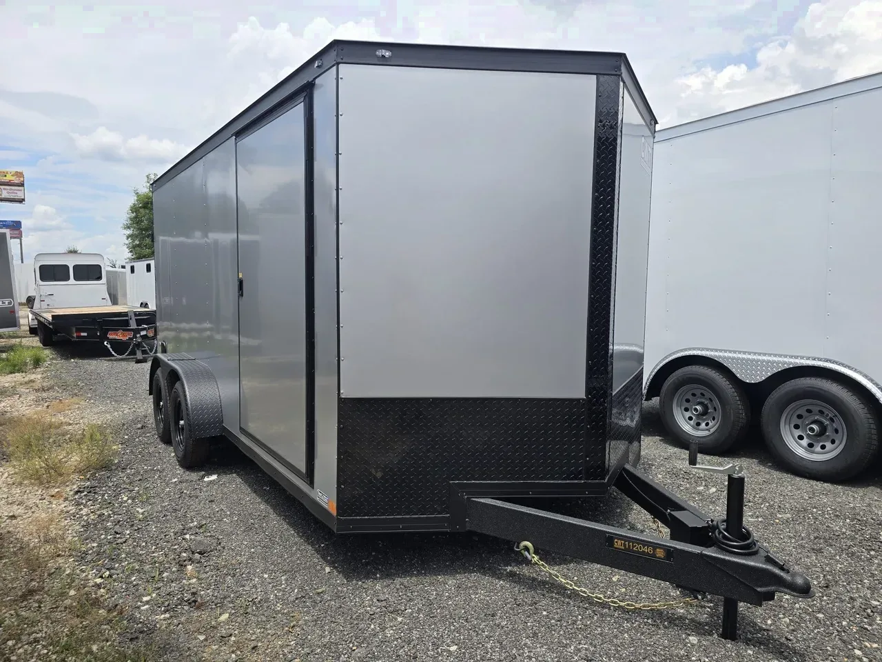 Enclosed 2026 7X16 Covered Wagon Trailers 7X16 7K Tandem Axle Enclosed Trailer -eccw716-112046 7 ft. x16 ft.