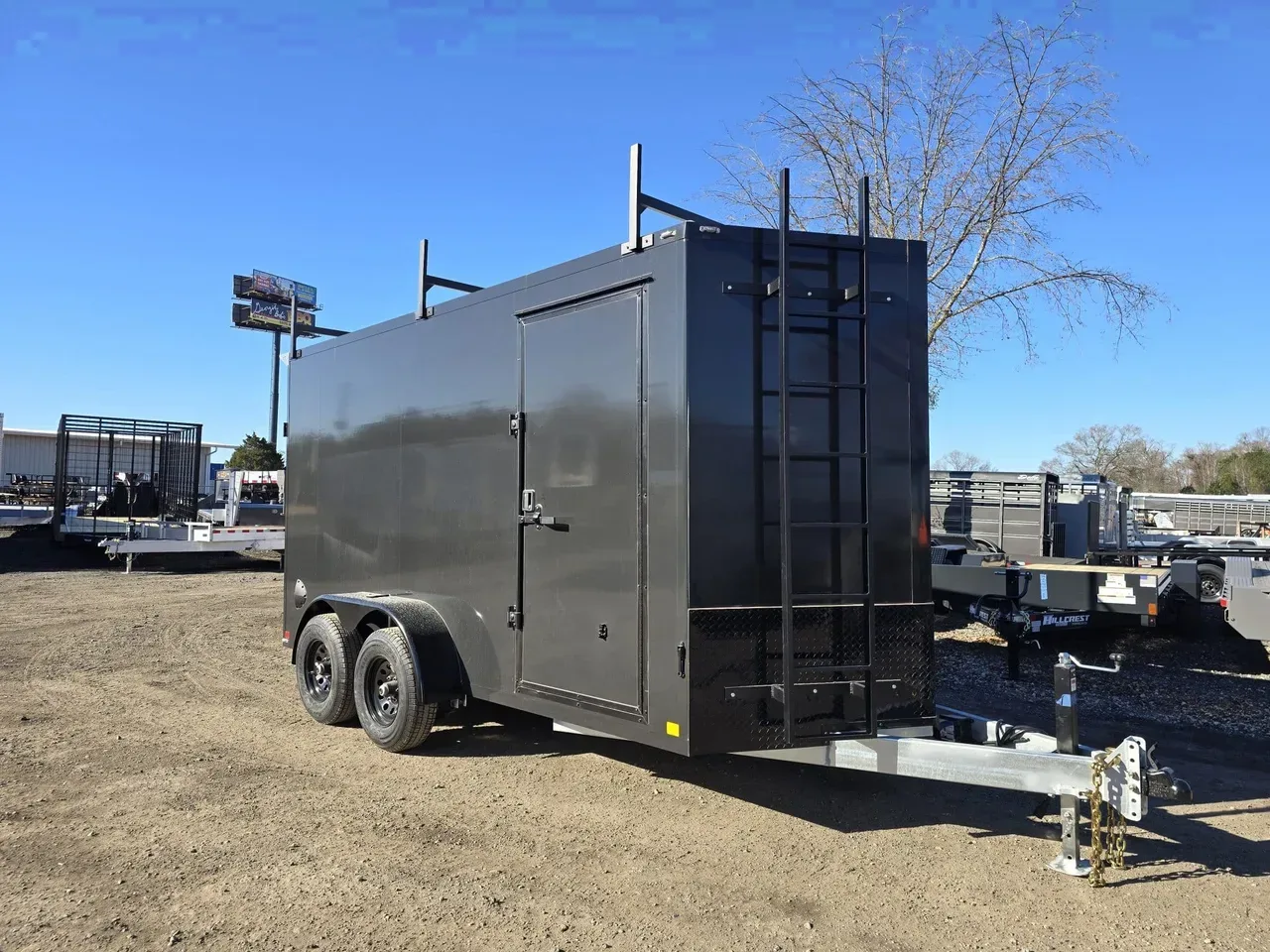 Enclosed 2026 7X16 Cell Tech 7×16 Tandem Axle 10K Enclosed Contracting Trailer With Ladder Racks -eccw716-002077 7 ft. x16 ft.