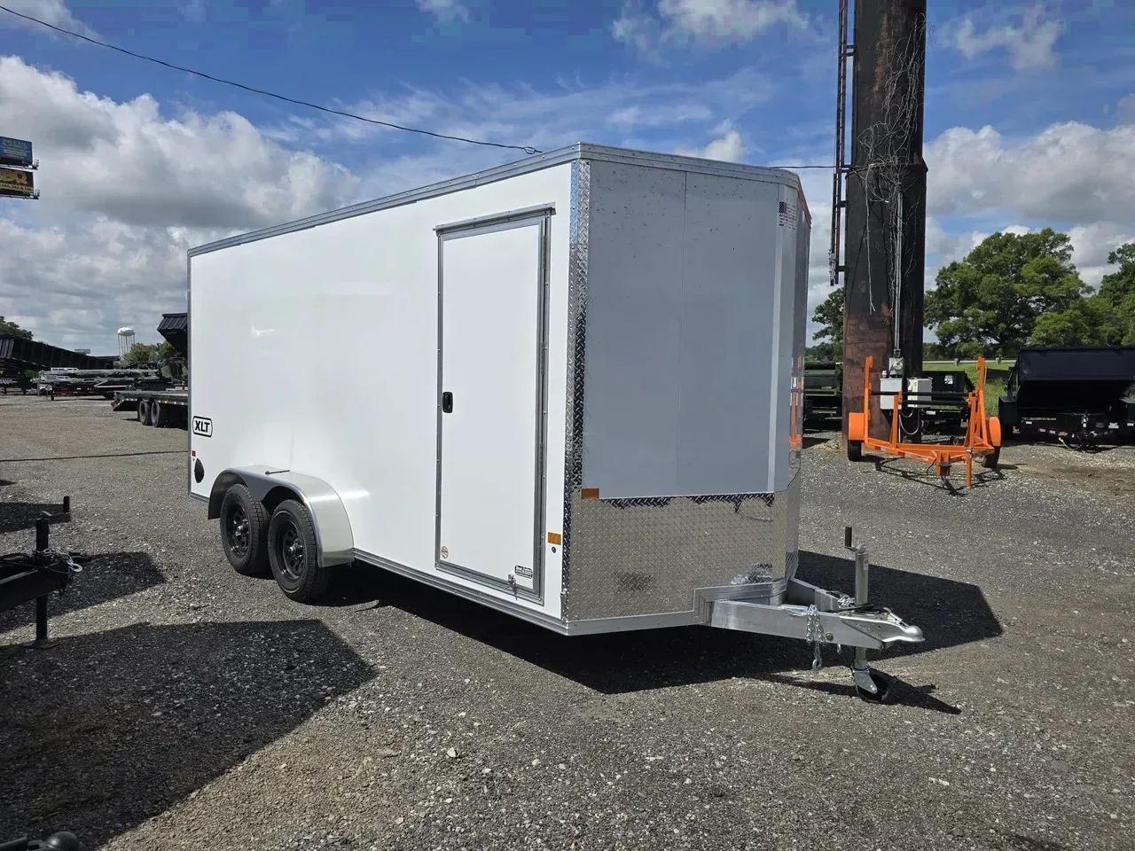 Aluminum 2026 7X16 EZ Hauler 7×16 XLT Pro tandem axle cargo enclosed aluminum trailer -ecmi716-039406 7 ft. x16 ft.