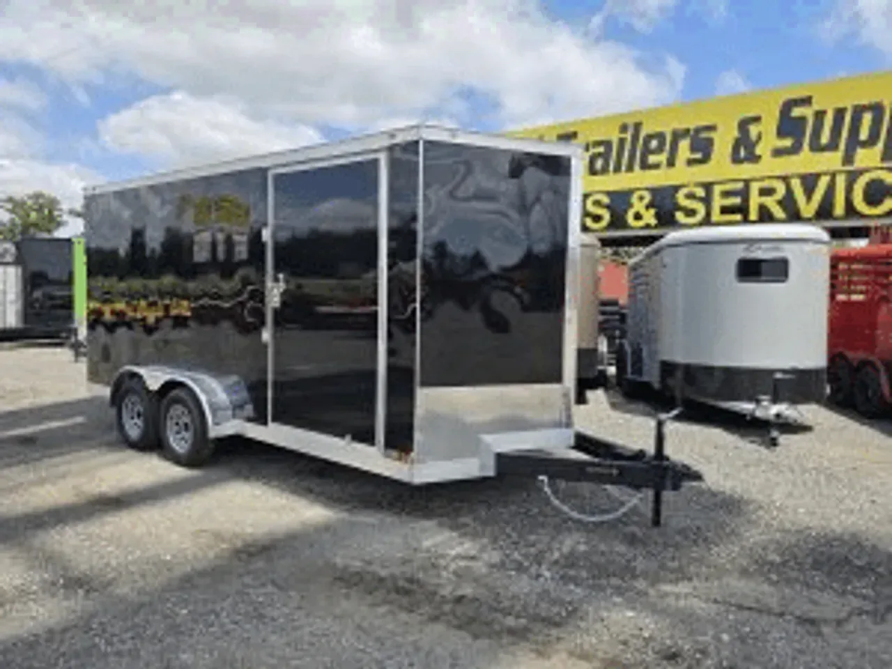 Enclosed 2026 7X16 Covered Wagon Trailers 7×16 TA enclosed cargo trailer -eccw716-112374 7 ft. x16 ft.