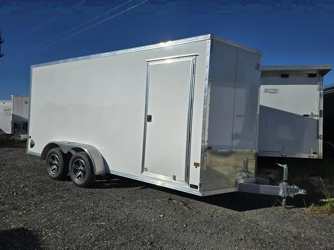 Aluminum 2026 7X16 EZ Hauler 7×16 XLT Pro tandem axle cargo enclosed aluminum trailer -ecmi716-030357 7 ft. x16 ft.