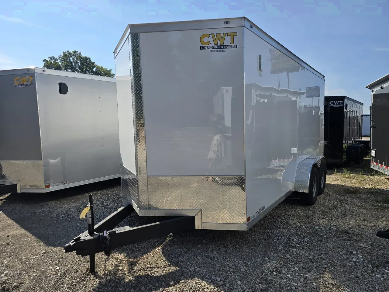 Enclosed 2026 7X16 Covered Wagon Trailers 7×16 10K Enclosed Trailer With 7′ Interior Height -eccw716-113852 7 ft. x16 ft.