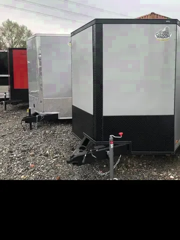 2025 Covered Wagon 7x18 Silver Blackout Enclosed Cargo Trailer