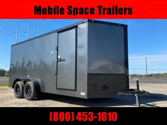 2025 Covered Wagon 7x16 Charcoal Blackout Cargo Trailer - Bonaire, GA