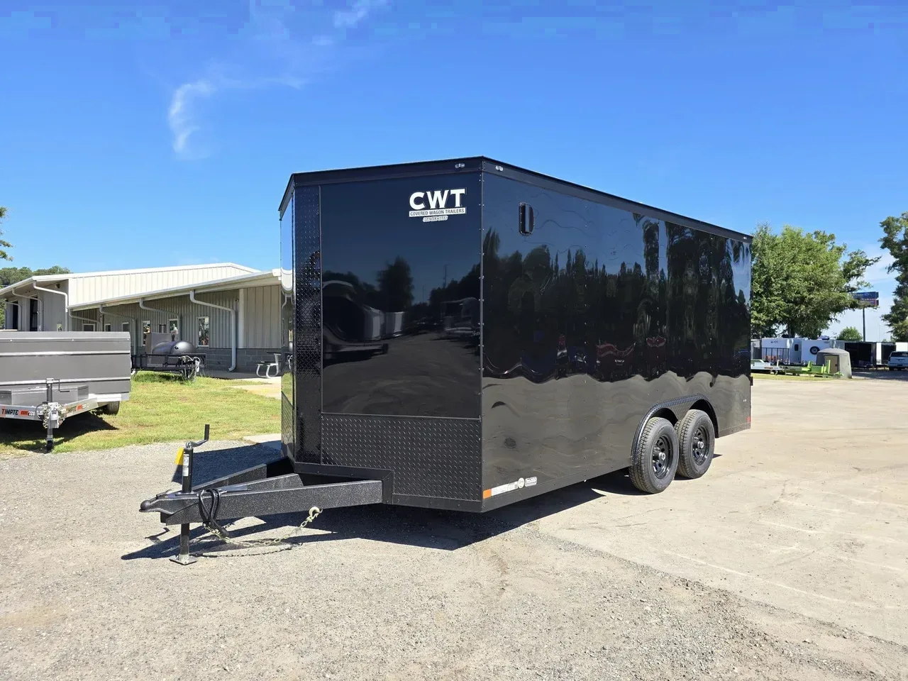 Enclosed 2026 7X18 Covered Wagon Trailers 7X18 Tandem Axle 10K Enclosed Trailer With 7′ Interior Height -ECCW718-113137 7 ft. x18 ft.