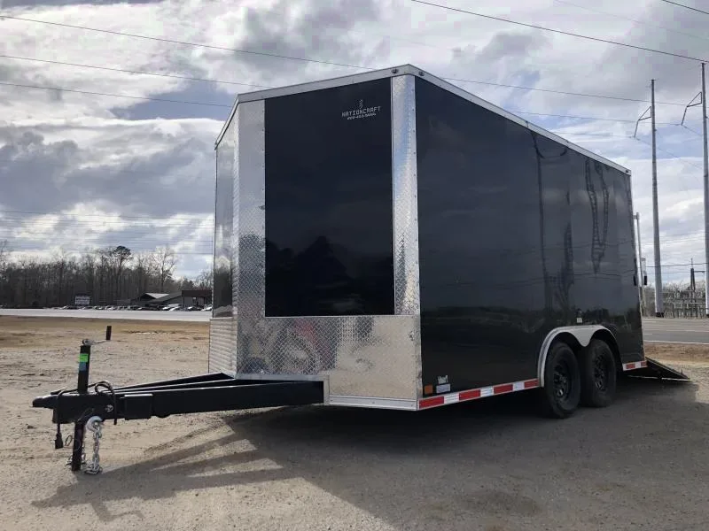 2025 NationCraft 8.5 x 14 Black Screwless Enclosed Cargo Trailer