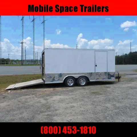 2025 Covered Wagon 8.5x16 White Enclosed Cargo Trailer - Bonaire, GA