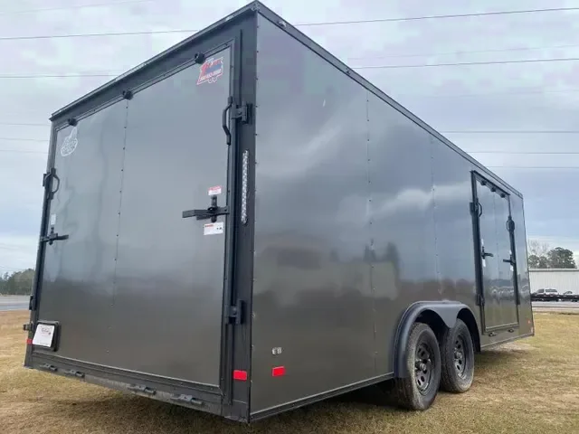 2025 Covered Wagon 8.5x20 Charcoal Blackout Carhauler Trailer