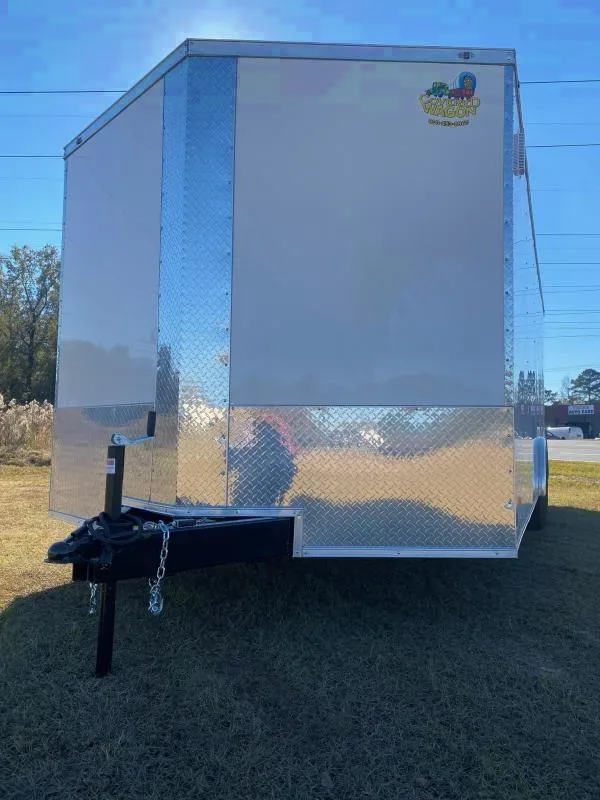 2025 Covered Wagon 8.5x20 White Ramp Door Car Hauler - Bonaire, GA