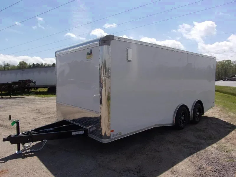 2025 Covered Wagon 8.5x20 White Spread Axle Car Hauler - Bonaire, GA