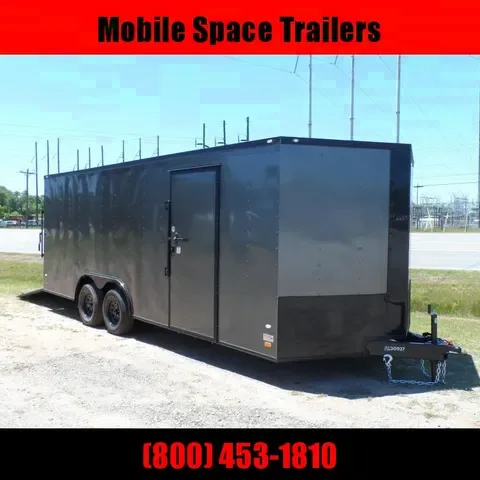 2025 Covered Wagon 8.5x20 Charcoal Blackout Enclosed Car Hauler - Bonaire, GA