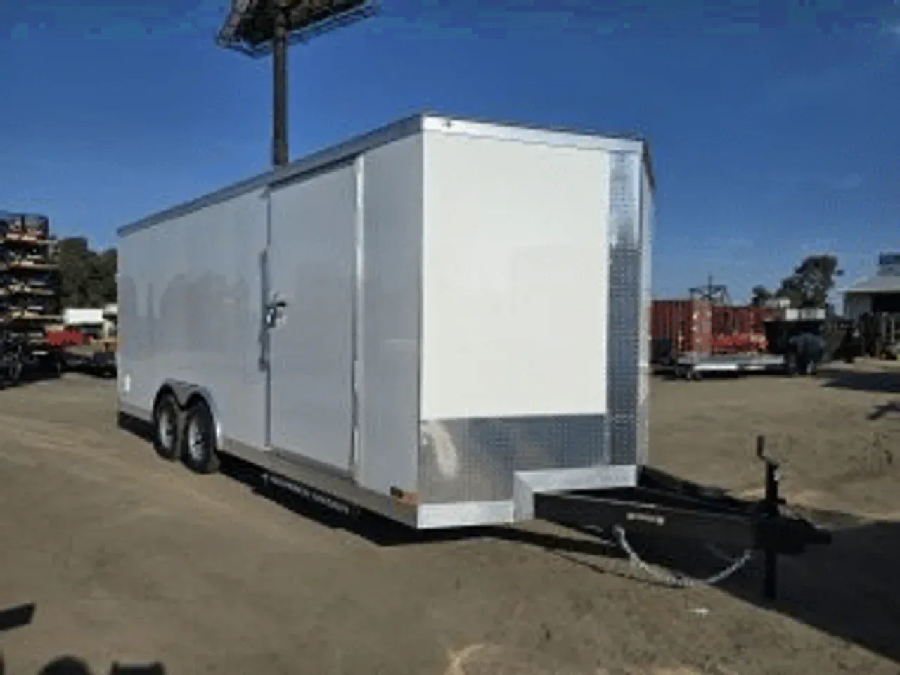 Enclosed 2026 8.5X20 Covered Wagon Trailers 8.5X20 Tandem Axle 10K Car Hauler trailer -eccw8520-112097 8.5 ft. x20 ft.