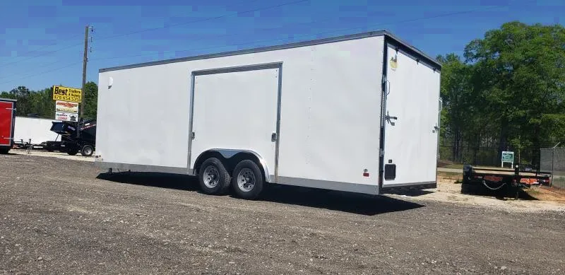 2025 Covered Wagon 8.5x24 10k Enclosed Car Hauler with Ramp Door