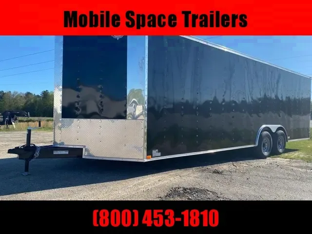 2025 Empire Cargo 8.5x24 Black Enclosed Cargo Trailer - Make Offer!