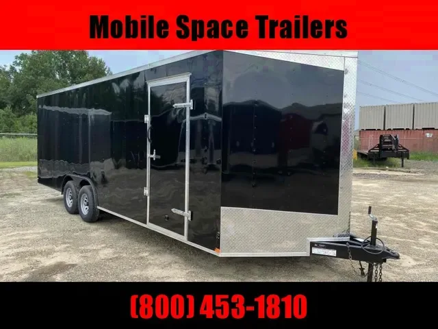 2025 Lark 8.5x24 Charcoal Enclosed Carhauler Trailer