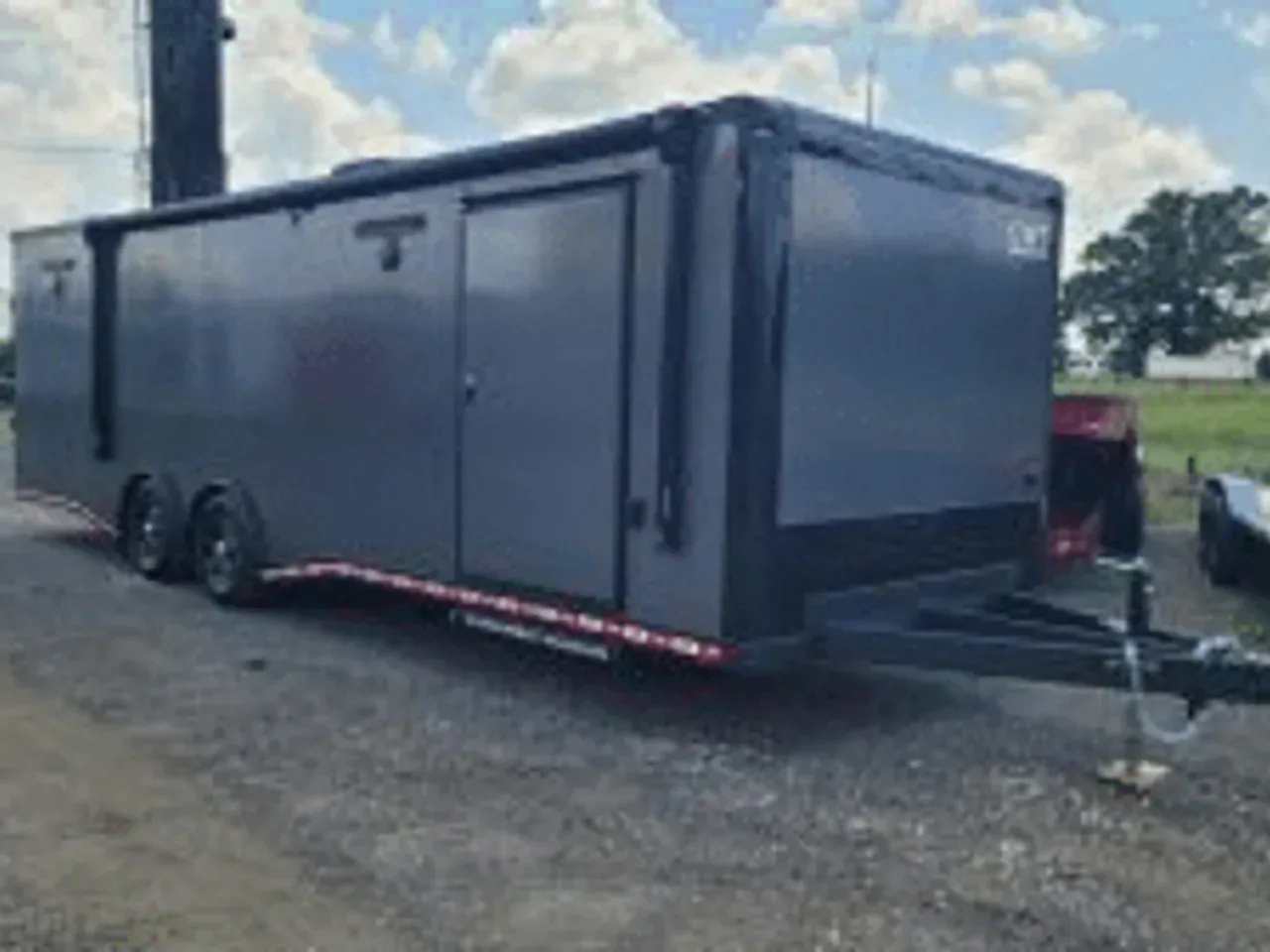 Car Hauler Trailer 2025 8.5X28 Covered Wagon Trailers 8.5×28 14k race ready Enclosed Carhauler trailer spread axle HD trailer Car Hauler Trailer-ECCW8528-103580 8.5 ft. x28 ft.