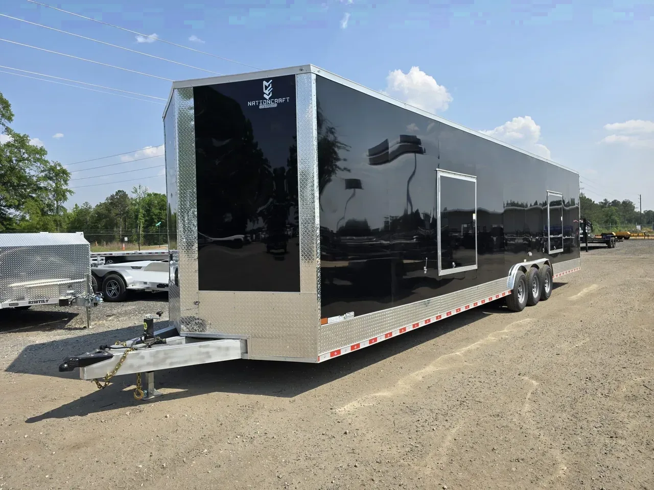 Aluminum 2026 8.5X36 NationCraft Trailers 8.5×36 21K Aluminum Enclosed Carhauler With Escape Doors -ECCW8536-019260 8.5 ft. x36 ft.