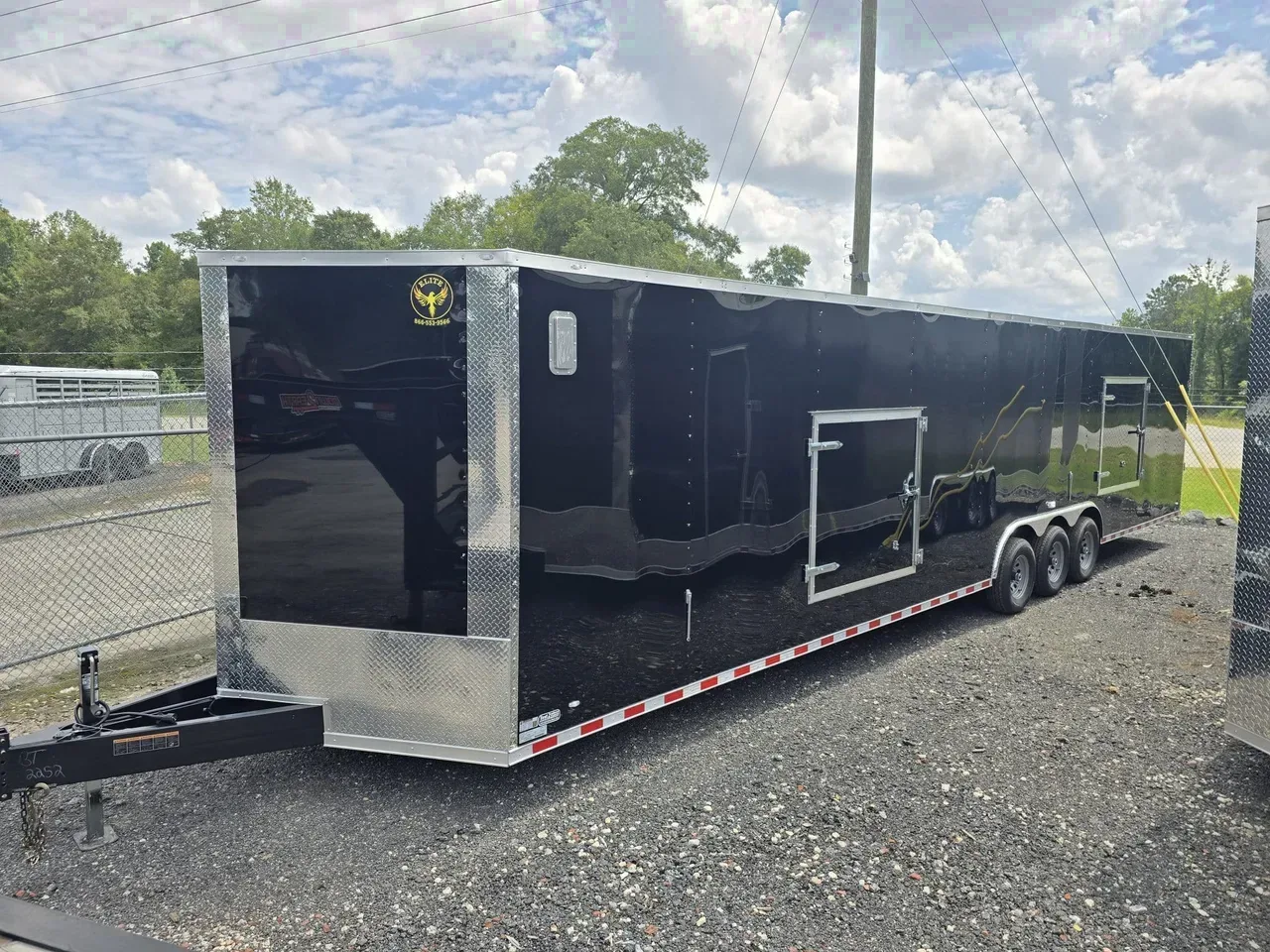 Car Hauler Trailer 2027 8.5X36 Elite Trailers 8.5&amp;#215;36&amp;#8242; 15K Enclosed 2 Car Hauler With Escape Doors -eccw8536-102252 8.5 ft. x36 ft.
