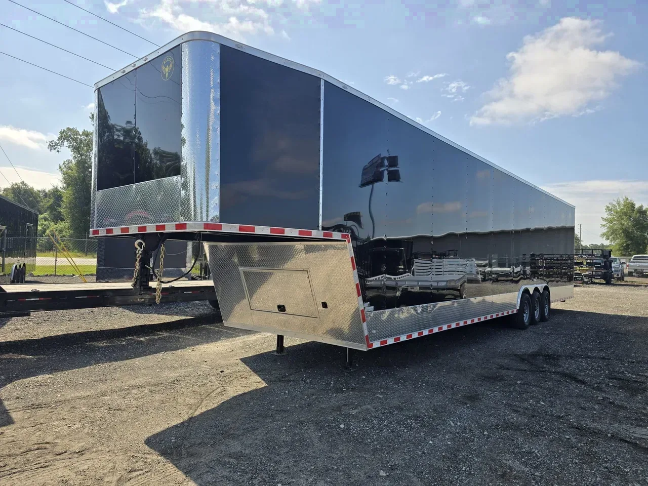 Car Hauler Trailer 2027 8.50X44 Elite Trailers 8.5X44 Enclosed Gooseneck Car Hauler With Tapered Front -ECGN8544-102255 8.50 ft. x44 ft.