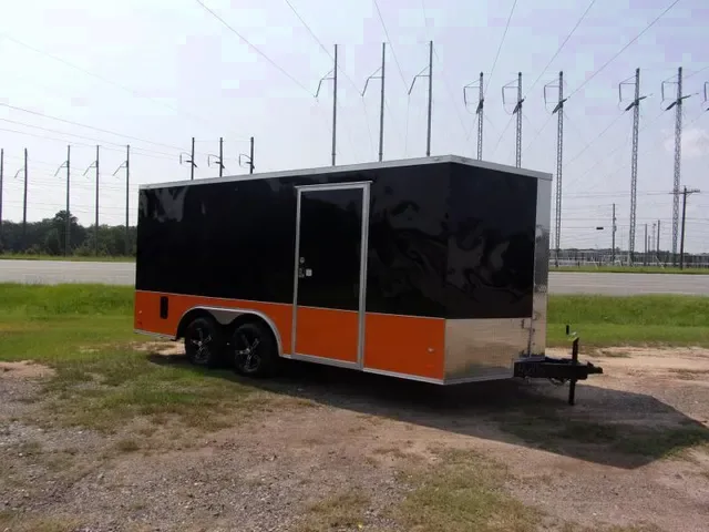 2025 Covered Wagon Cargo Trailer 8.5x16 Black - Bonaire, GA