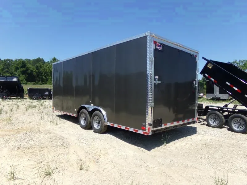 2025 NationCraft 8x20 Polycore Enclosed Car Hauler - White
