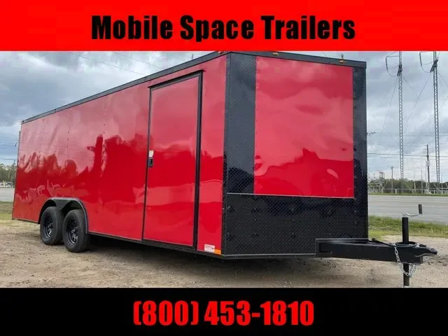 2025 Empire Cargo 8.5x20 Red Blackout Carhauler - Make Your Offer!