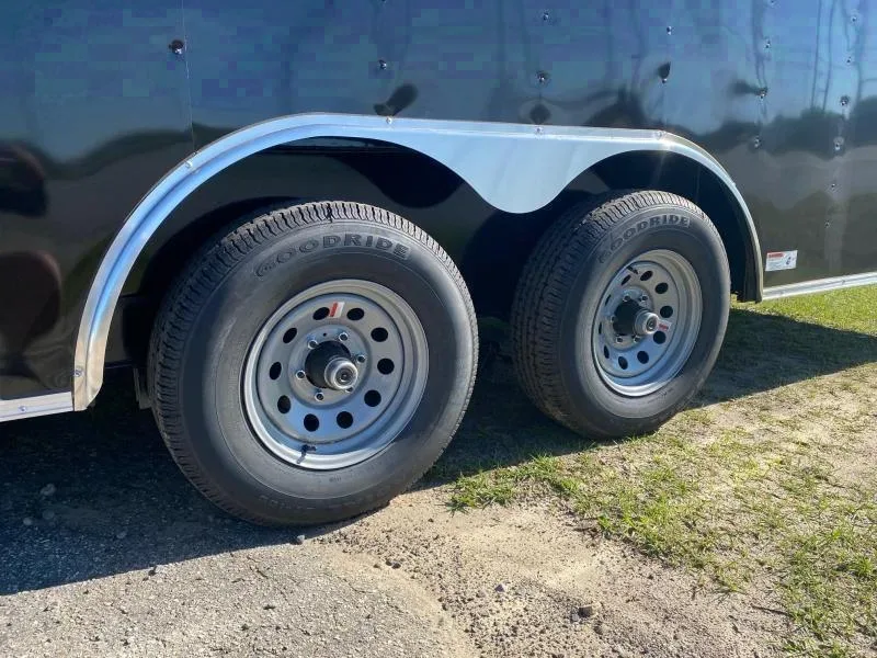 2025 Empire Cargo 8.5x24 Black Semi-Screwless Carhauler