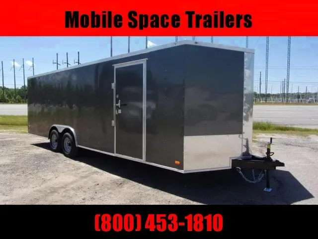 2025 Covered Wagon 8.5x24 Charcoal Enclosed Cargo Trailer