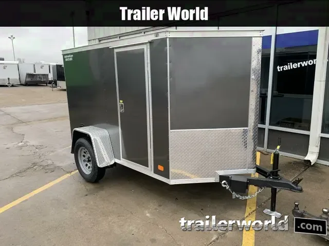 2025 Covered Wagon 5x8' Single Axle Cargo Trailer - Charcoal - Inquire for Price