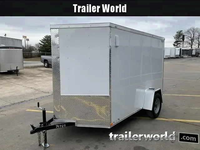 2025 6x12 V-Nose Ramp Door Cargo Trailer