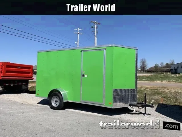 New 2025 Covered Wagon 6x12 V-Nose Enclosed Cargo Trailer
