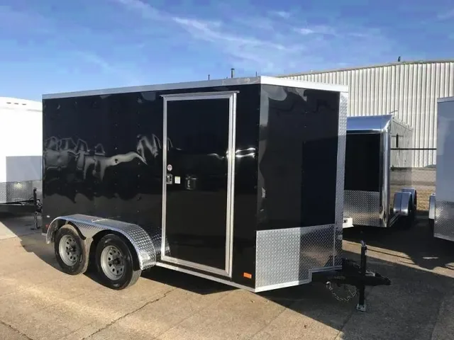 2025 Covered Wagon 6x12 V-Nose Tandem Axle Enclosed Trailer - Make Offer