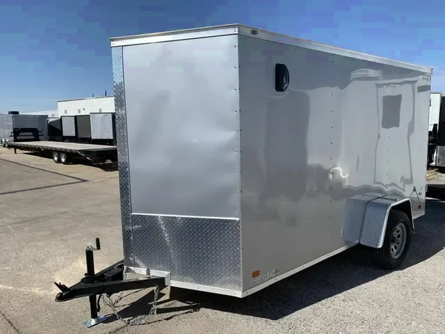 2025 Covered Wagon 6x12 Silver Cargo Trailer - Make an Offer