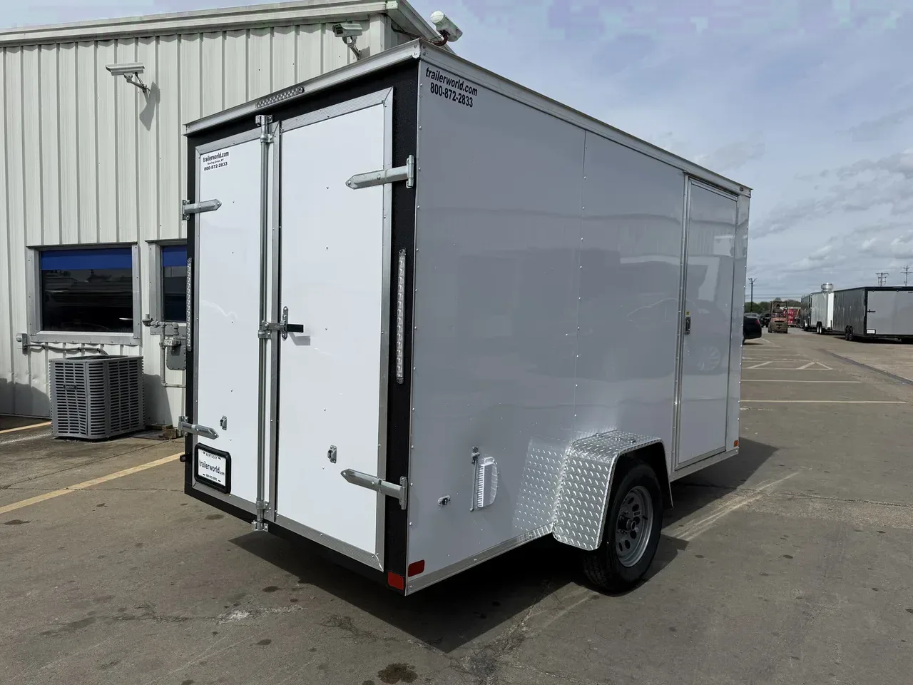 111065 - 2026 Covered Wagon 6' x 12' X 6'6" Single Axle Cargo DOUBLE DOORS Cargo Trailer