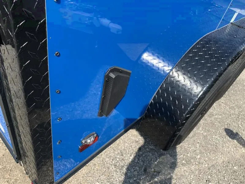 2025 Continental Cargo 7x12 V-Nose Enclosed Trailer - Blue - Offer Welcome