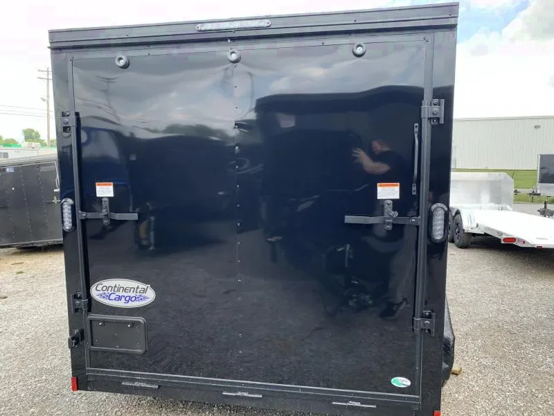 2025 Continental Cargo 7x12 Black Enclosed Cargo Trailer – Offer Welcome