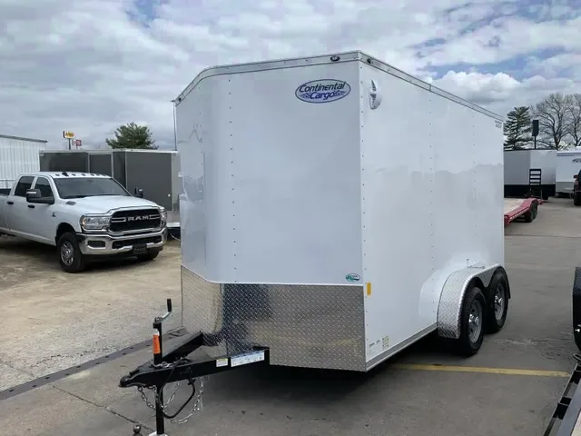 2025 Continental Cargo 7x12 White Cargo Trailer - Make an Offer