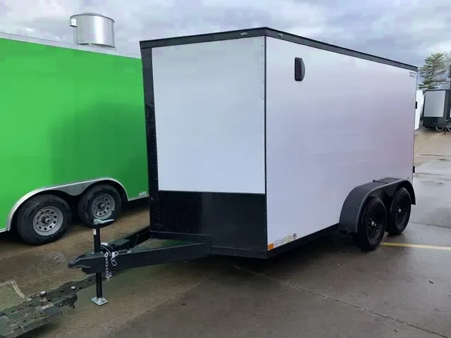 2025 Covered Wagon 7 x 12 White Goldmine Series Cargo Trailer - Make Offer