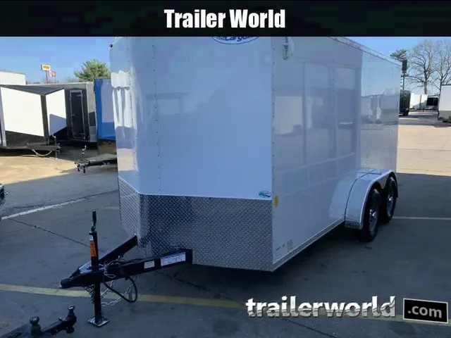 Fresh 2025 Continental Cargo 7x14 V-Nose Enclosed Trailer