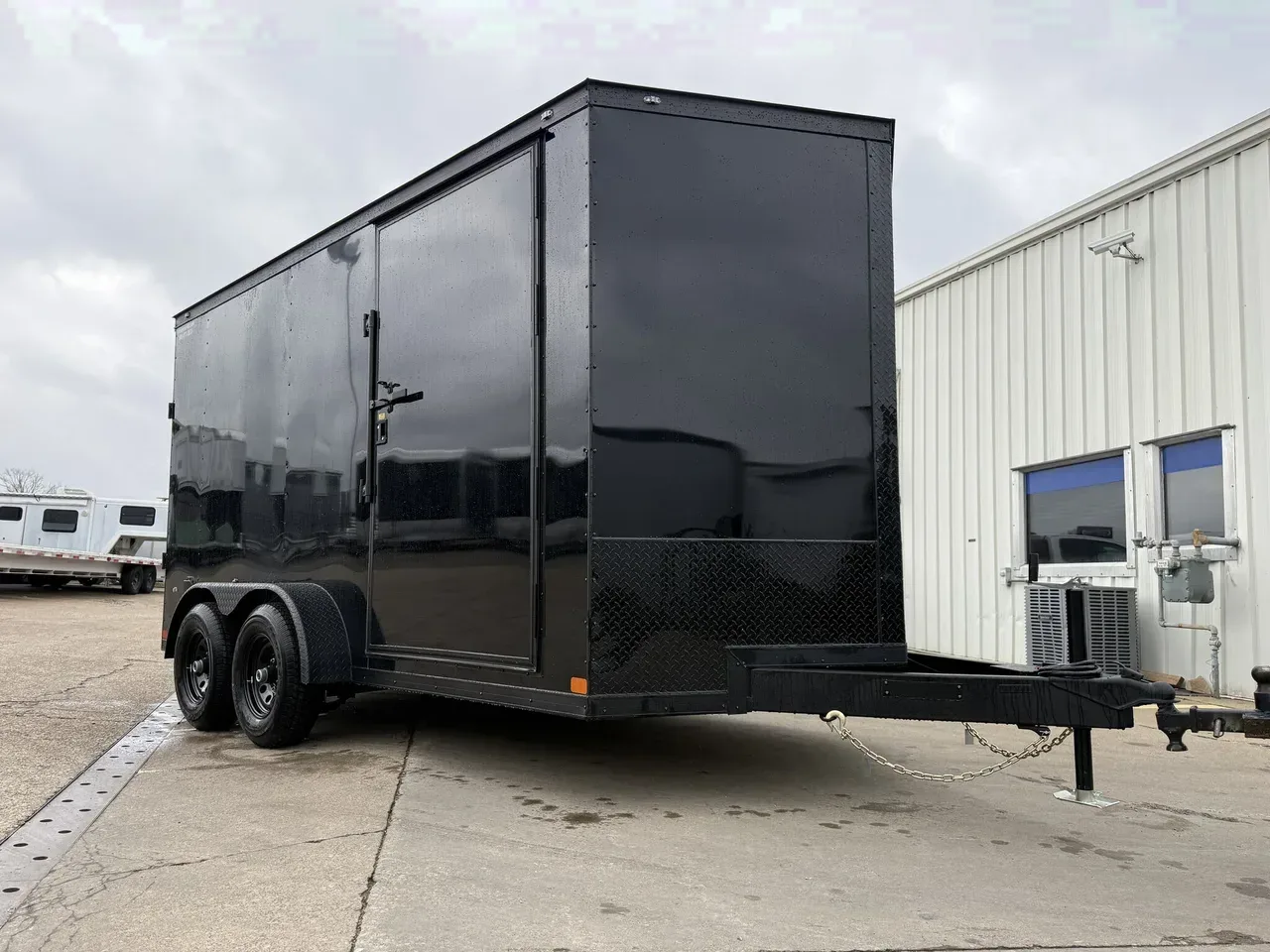 109265 - 2026 Covered Wagon Black Gold 7' X 14' X 7' TA (2)5200# Axles Cargo Cargo Trailer