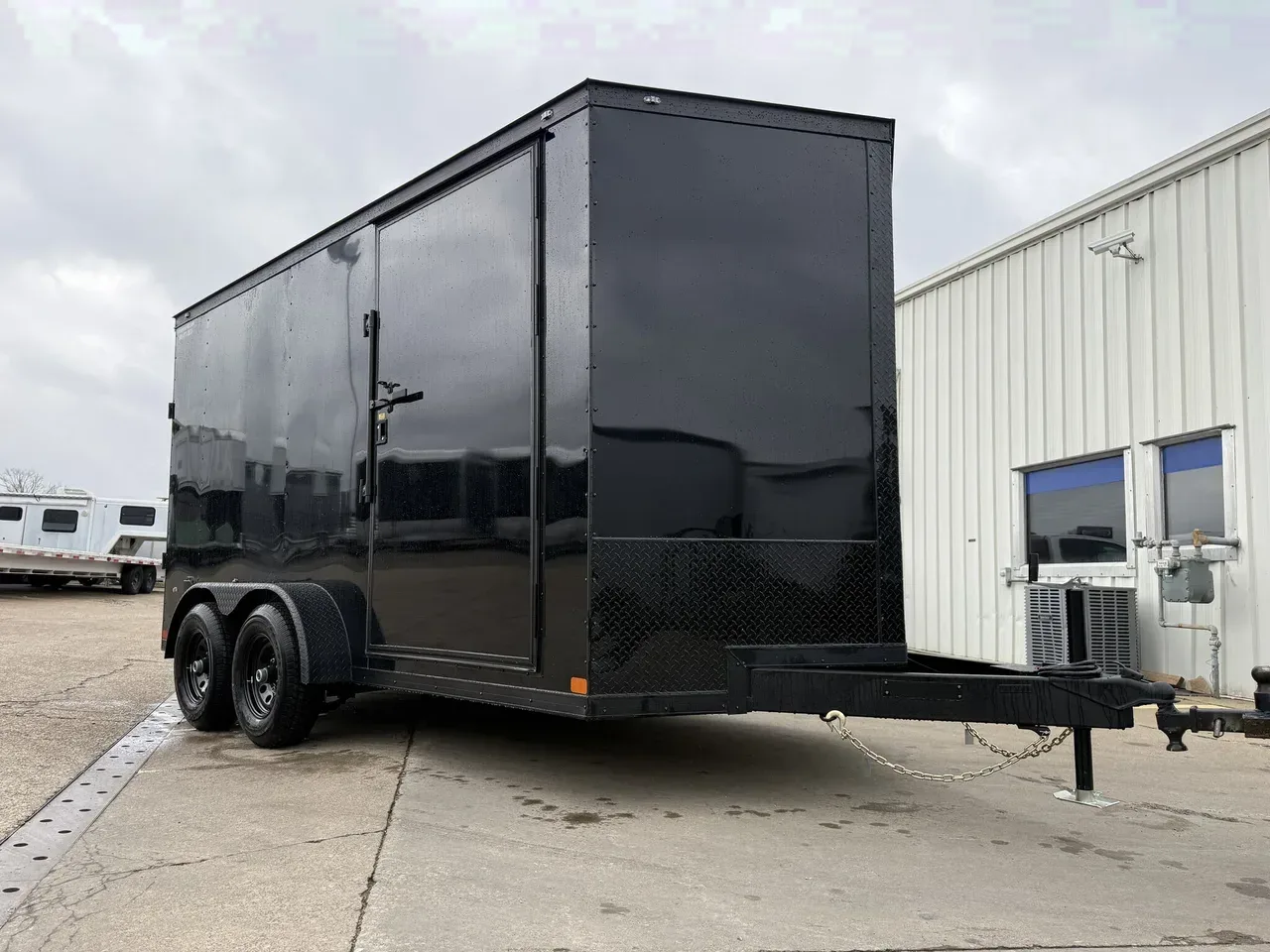 109265 ON ORDER - 2026 Covered Wagon Black Gold 7' X 14' X 7' TA (2)5200# Axles Cargo Cargo Trailer