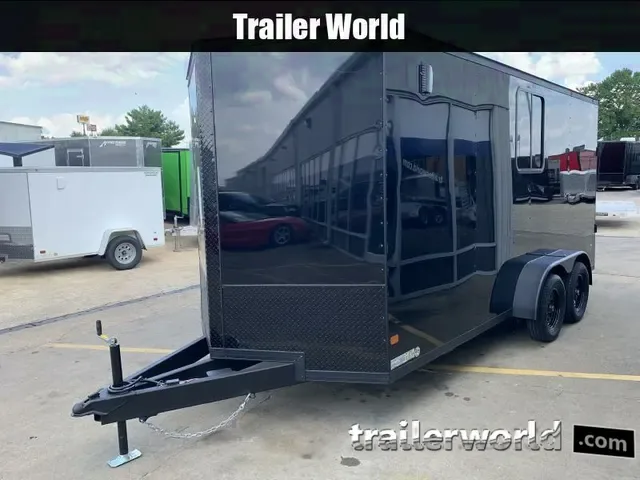 Premium 2025 Covered Wagon 7x16 Goldmine Series Enclosed Cargo Trailer