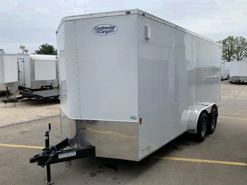 2025 Continental Cargo 7x16 V-Nose Enclosed Trailer with Double Doors