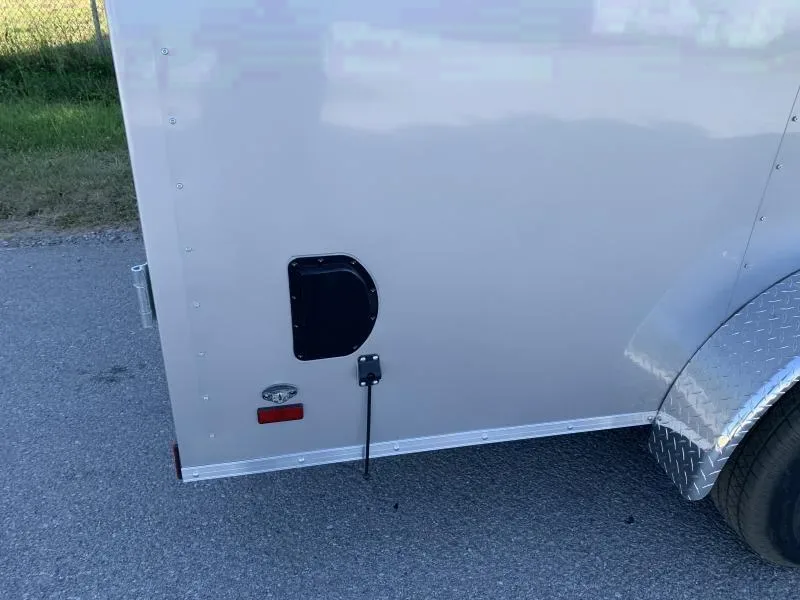 2025 Continental Cargo 7x16 V-nose Enclosed Trailer - Silver