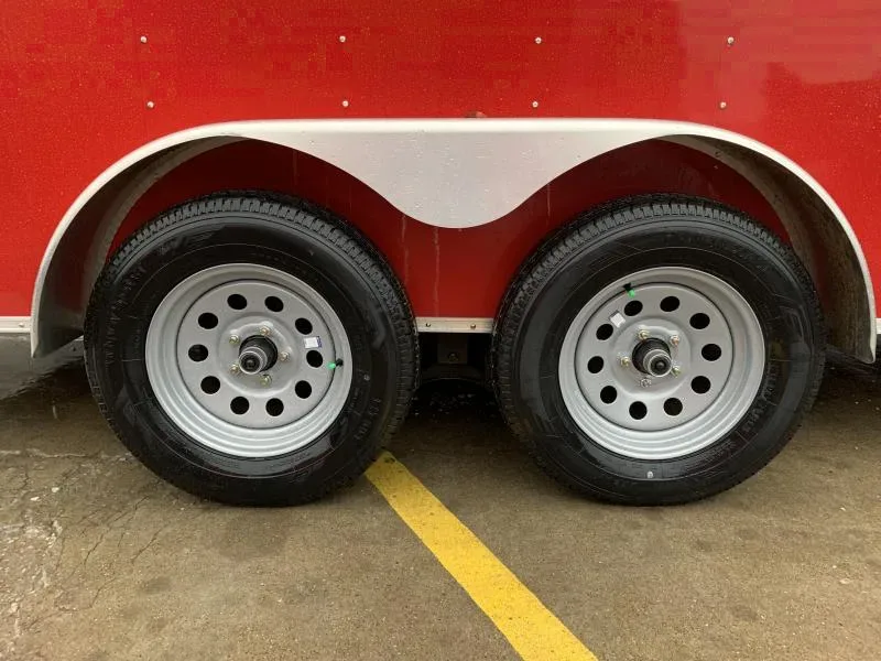 2025 7x16 Red Enclosed Cargo Trailer - Your Offer Awaits!