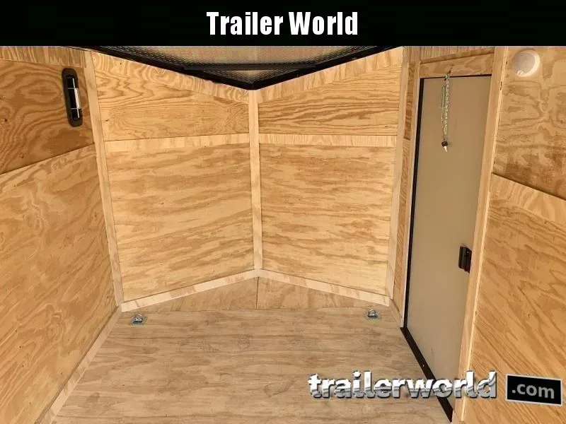 2025 Covered Wagon 7x16 V-Nose Enclosed Cargo Trailer - Black