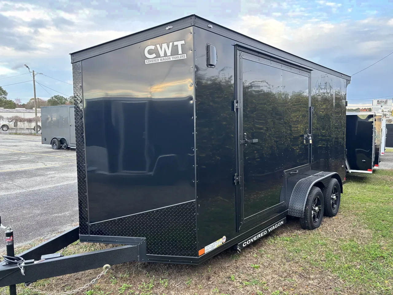 108652 - 2026 Covered Wagon 7' x 16' TA UTV Escape Door Trailer Cargo Trailer