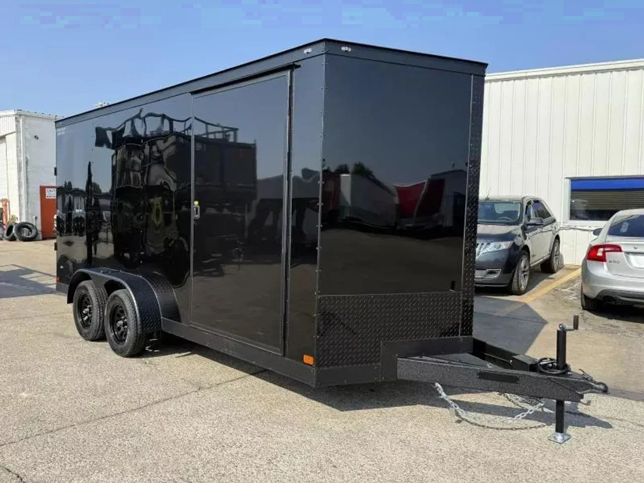 110179 - 2026 Covered Wagon 7' x 16' x 7' TA Black Gold Cargo / Enclosed Cargo Trailer
