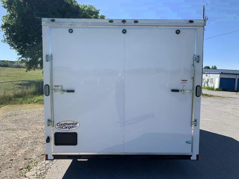 2025 Continental Cargo 8.5x16 Enclosed Trailer - White