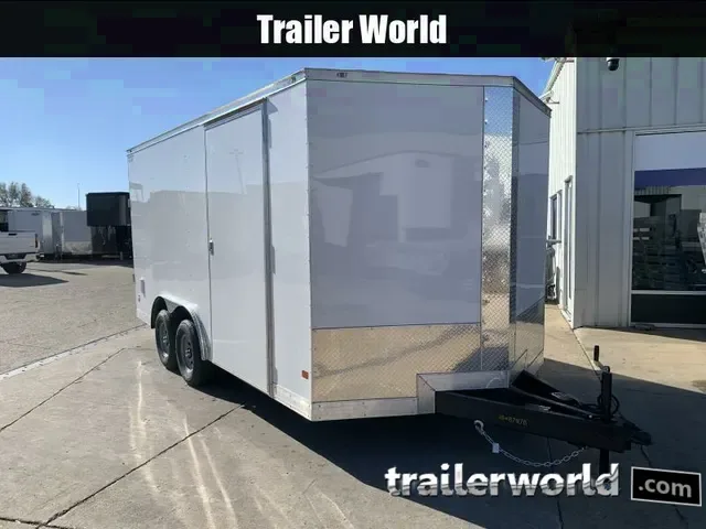 2025 Covered Wagon 8.5x16 Enclosed Trailer – White, Ready for Your Project!